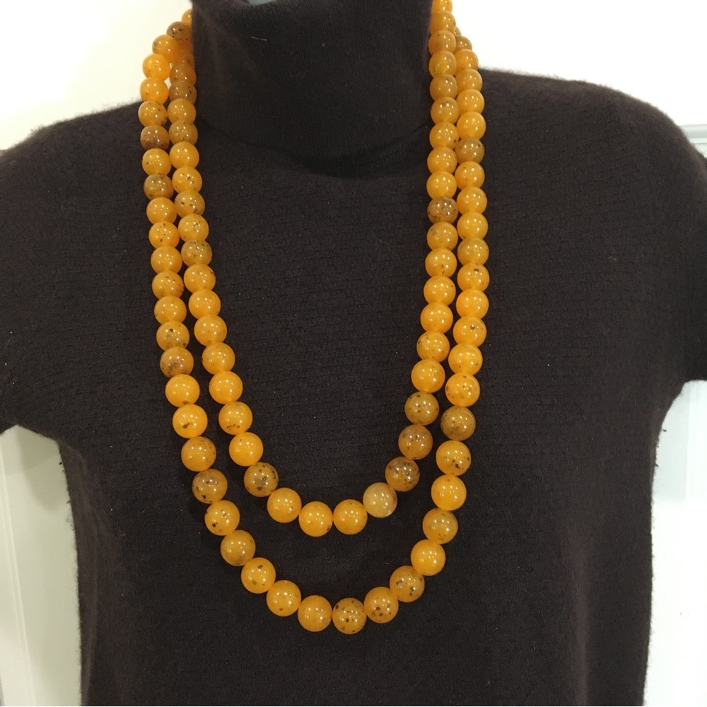 Vintage gold long necklace